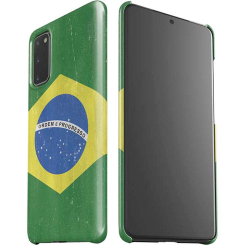 Brazil Flag Distressed Galaxy S20 Lite Case
